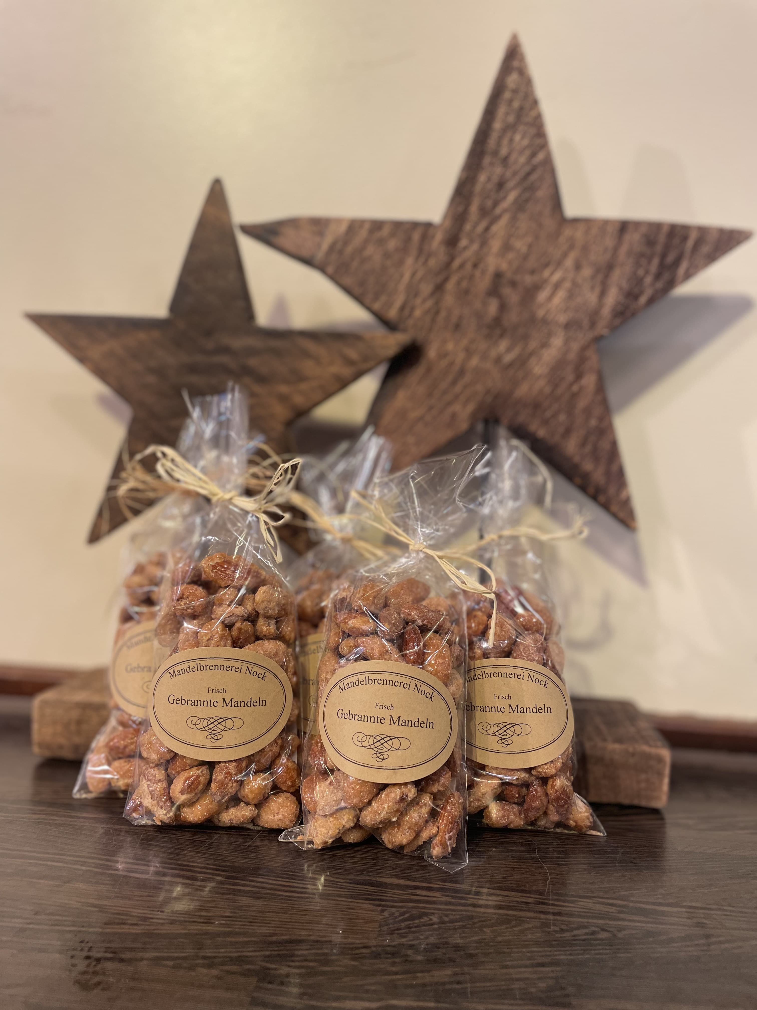 Give-Away-Tütchen frisch gebrannter Mandeln