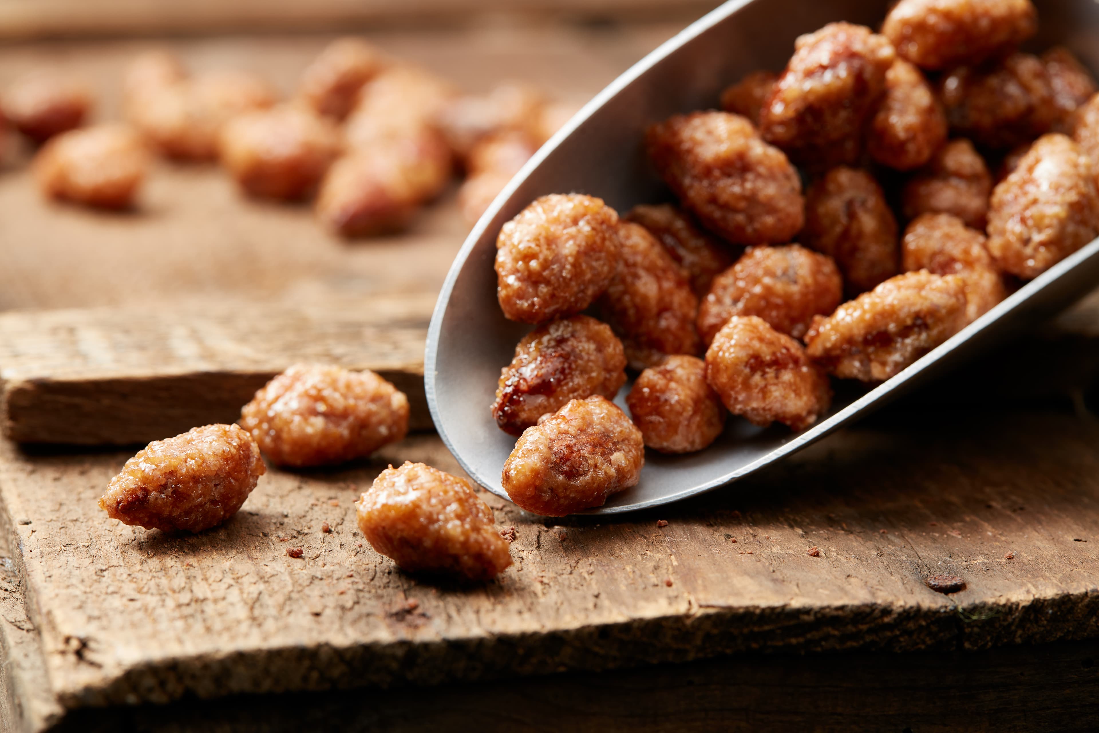 Frisch gebrannte Mandeln